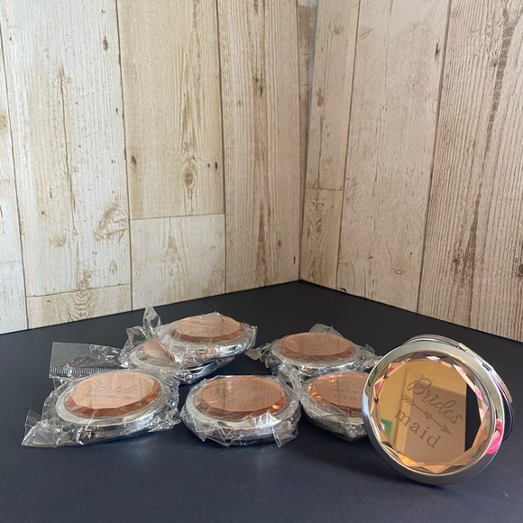Bridesmaid Gifts - Set of 7 Pocket Mirrors - Picture 8 of 9
